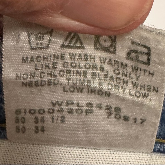 Lee Dark Blue Jeans 50x34 - Picture 9 of 9